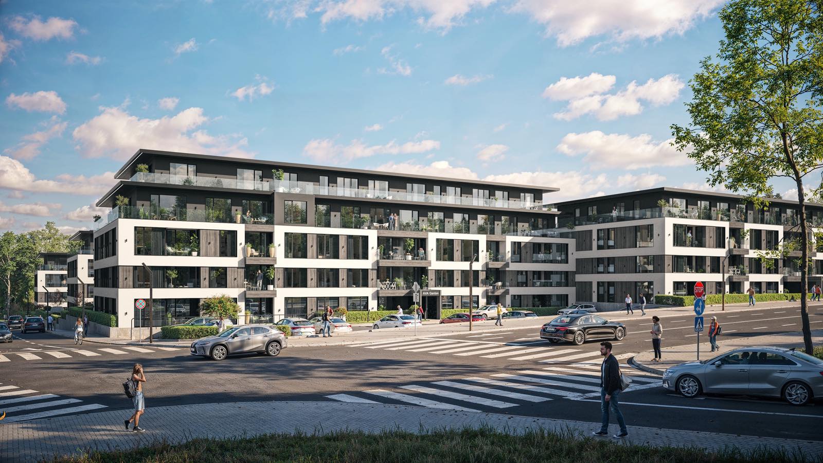 Двустаен апартамент с функционално разпределение и тераса в AVA Garden 3