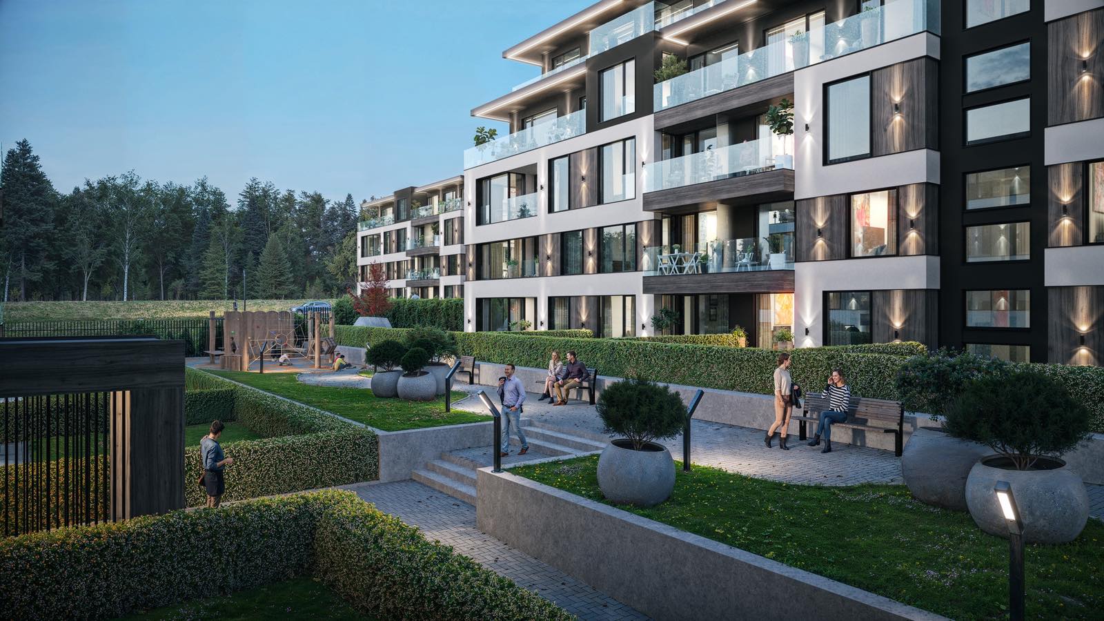 Двустаен апартамент с функционално разпределение и тераса в AVA Garden 3